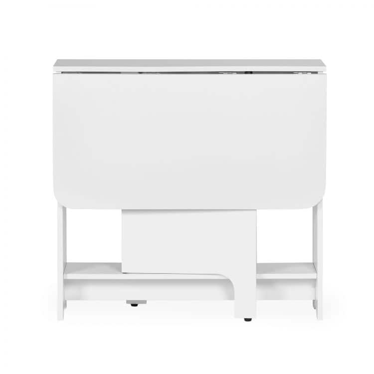 Gatis Small Gateleg Table with 2 Chairs - White - Image 10