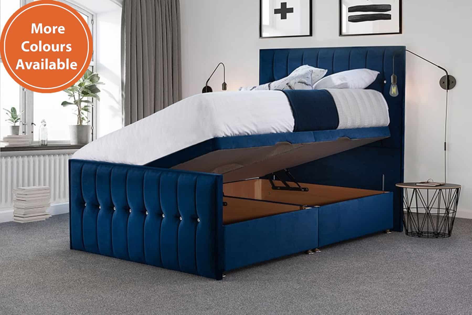 Style Sparkle 5ft Side-Opening Ottoman - Image 2