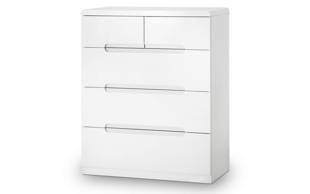 New York 3+2 Drawer Chest - White | Buy Online | Beds.ie