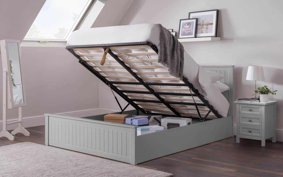 Braid 5ft Ottoman Bedframe - Dove Grey | Buy Online | Beds.ie