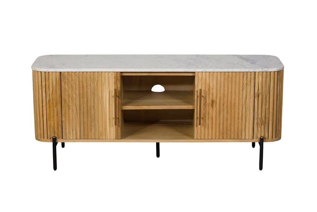 Baker Furniture Reed TV Unit - Mango Wood - Image 2