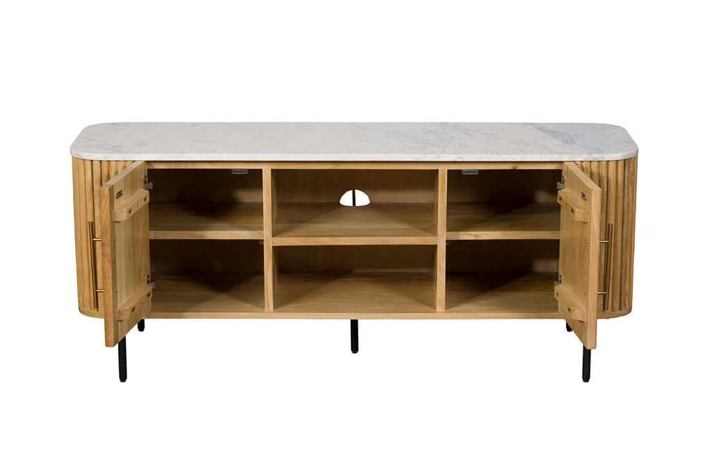Baker Furniture Reed TV Unit - Mango Wood - Image 3