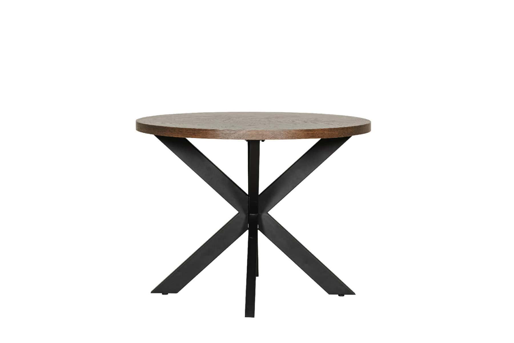 Nate Dining Table Round 1000 - Smoked Oak - Image 2
