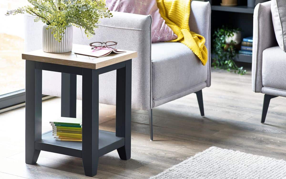 Strasbourg Lamp Table - Dark Grey | Buy Online | Beds.ie
