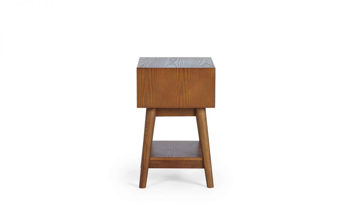Lowell 1 Drawer Side Table - Cherry Wood - Image 4