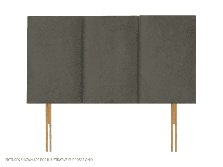 Apollo 6ft Southport Headboard - Velvet Light Grey | Buy Online | Beds.ie