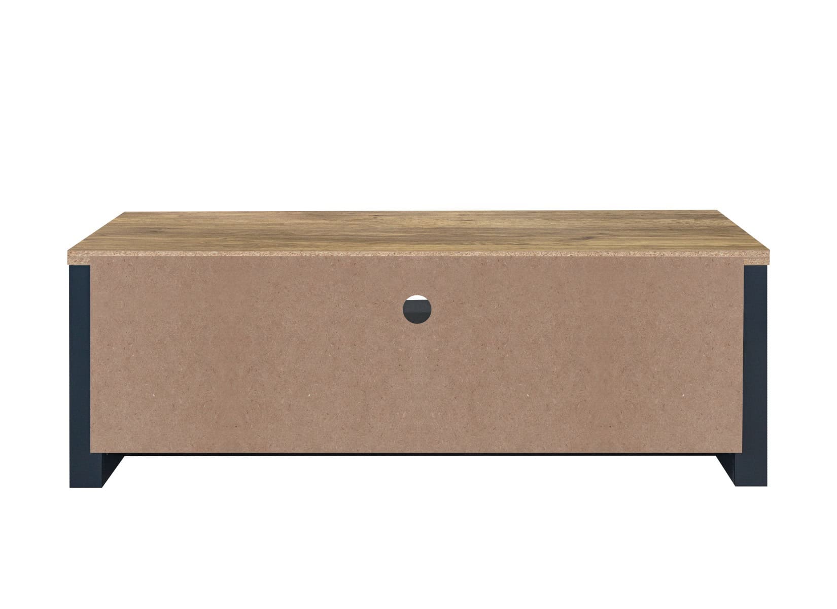 Highgate Large TV Unit - Navy & Oak - Image 7