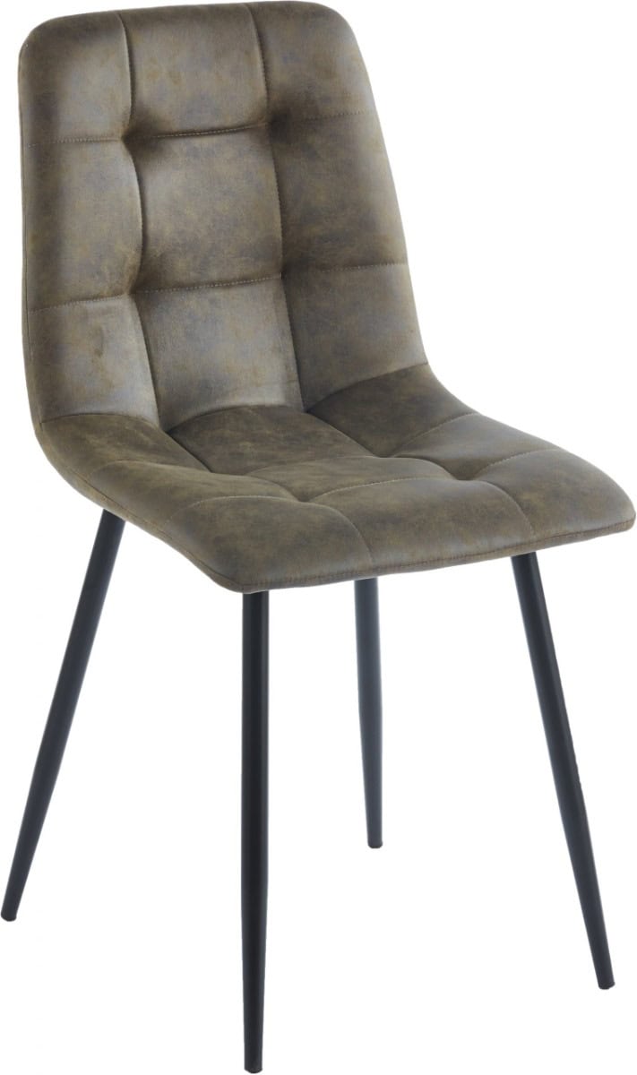 Fenton Dining Chair (x2) - Olive Green Suede | Buy Online | Beds.ie