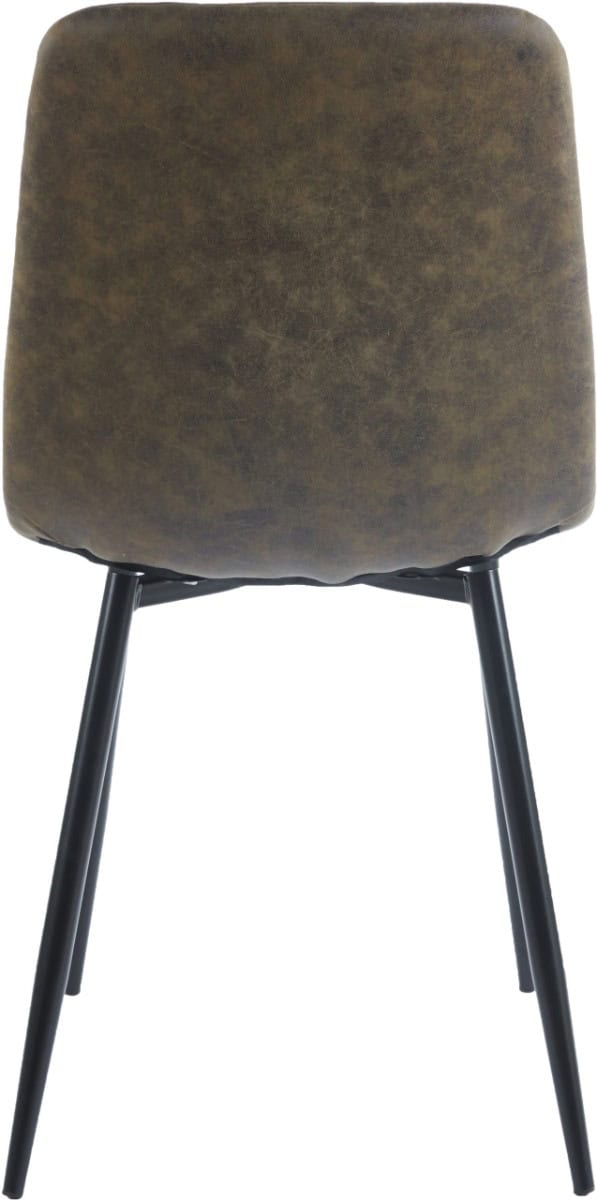 Fenton Dining Chair (x2) - Olive Green Suede - Image 4