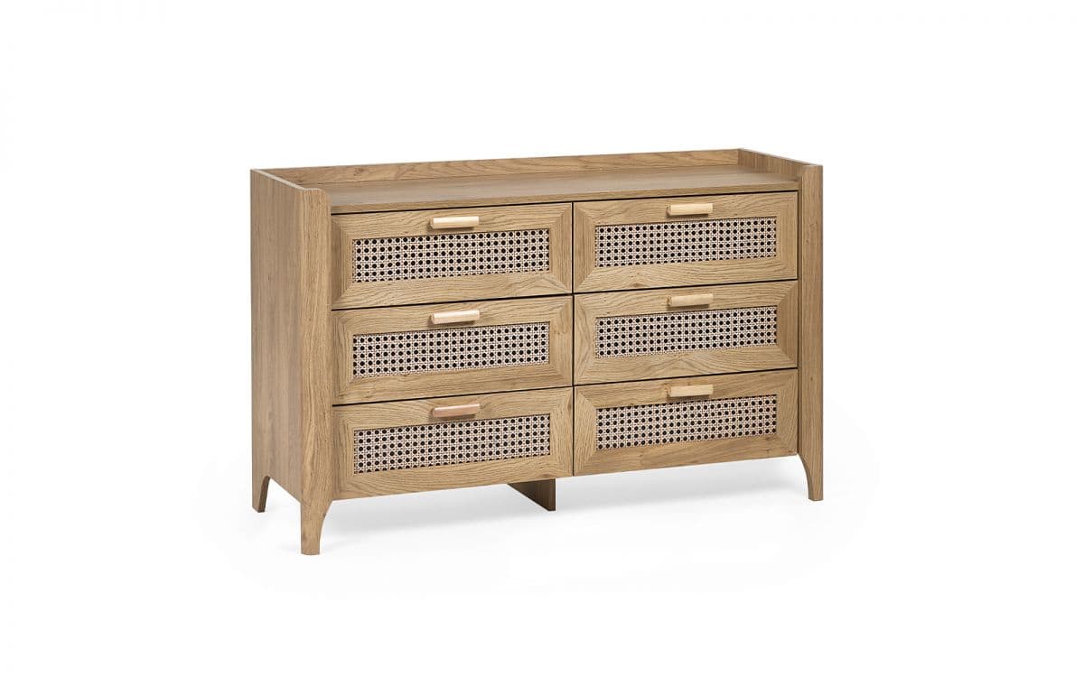 Sydenham 6 Drawer Chest - Rattan Oak - Image 2