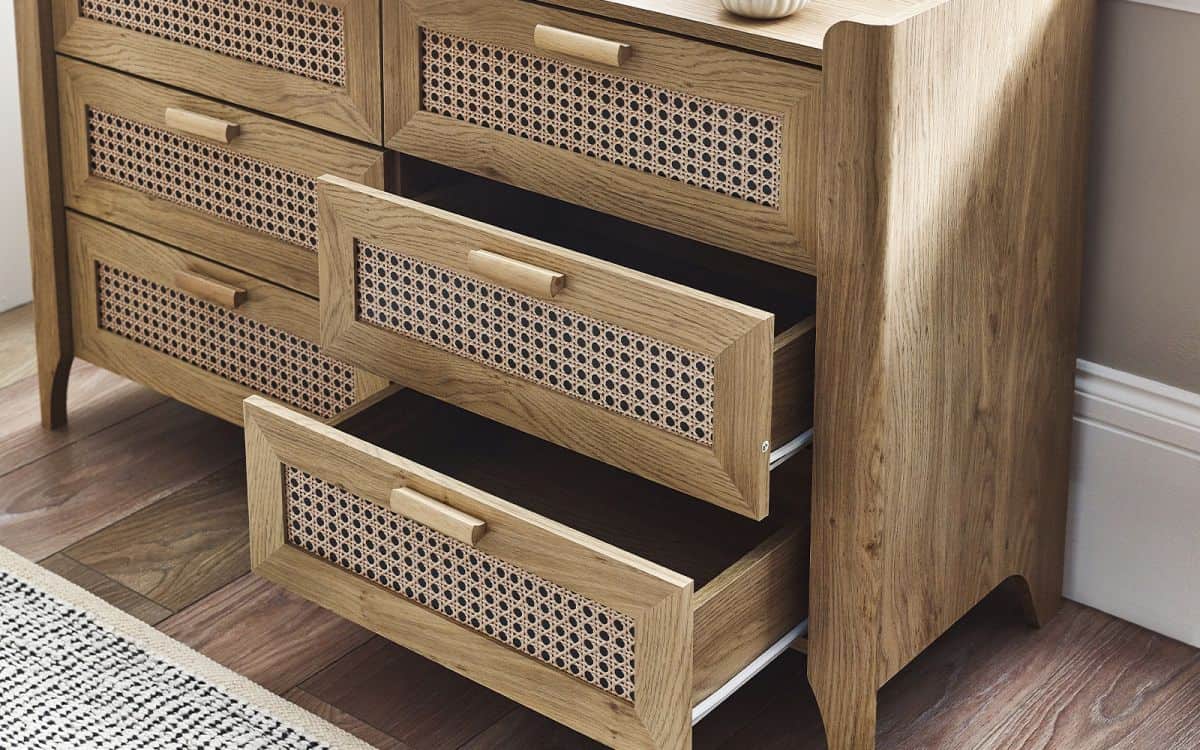 Sydenham 6 Drawer Chest - Rattan Oak - Image 5