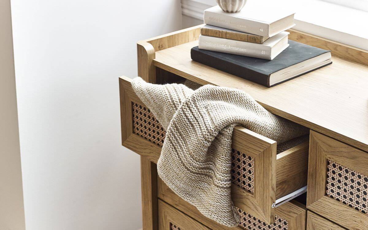 Sydenham 6 Drawer Chest - Rattan Oak - Image 6