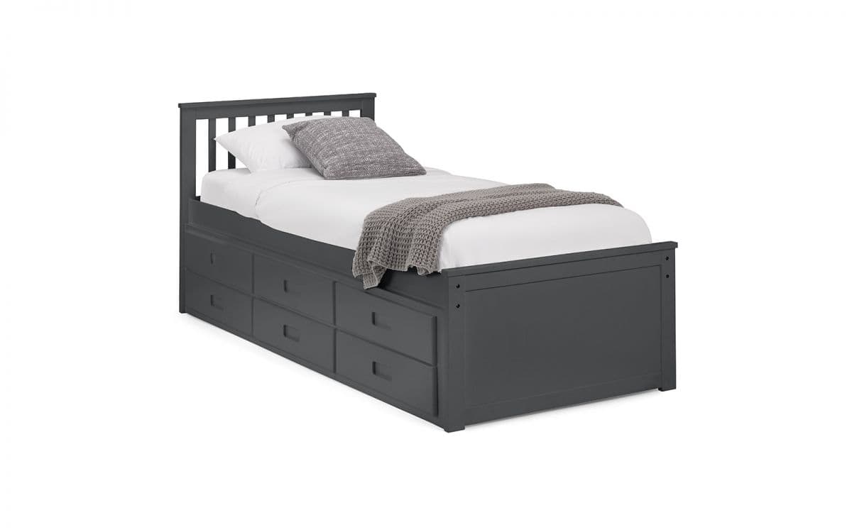 Arya Bedframe with Underbed - Anthracite - Image 2