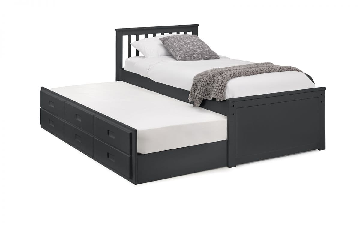 Arya Bedframe with Underbed - Anthracite - Image 4