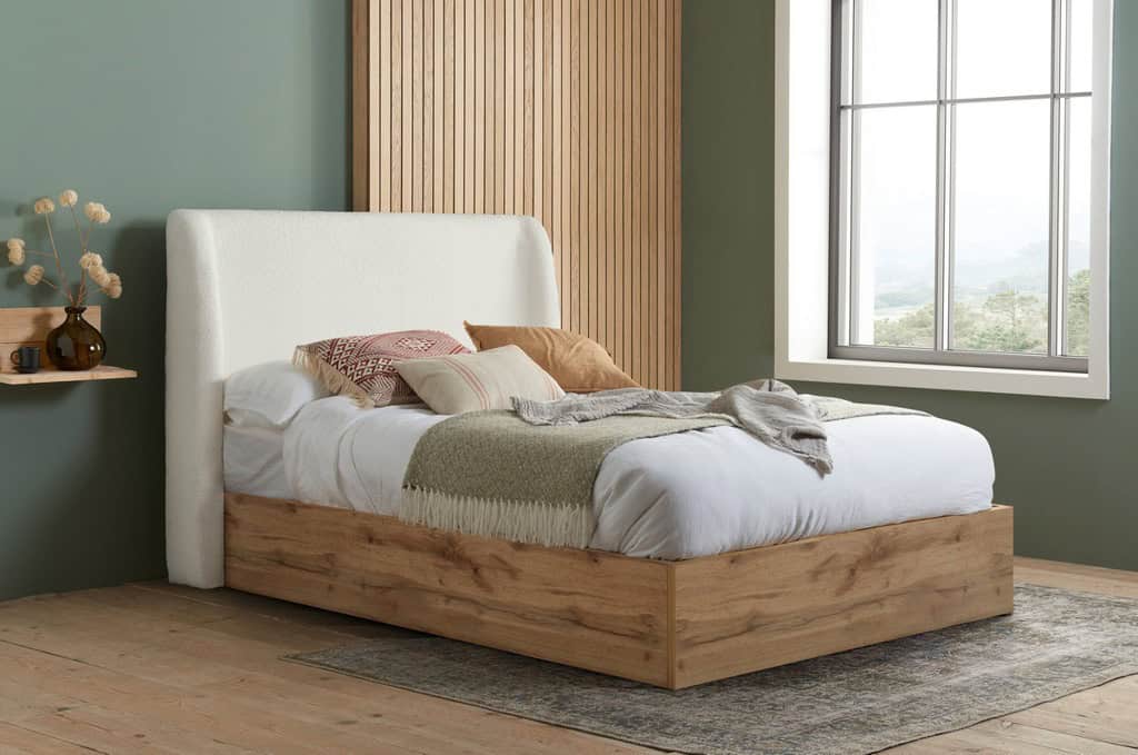 Halfden 5ft Ottoman Bedframe - White | Buy Online | Beds.ie