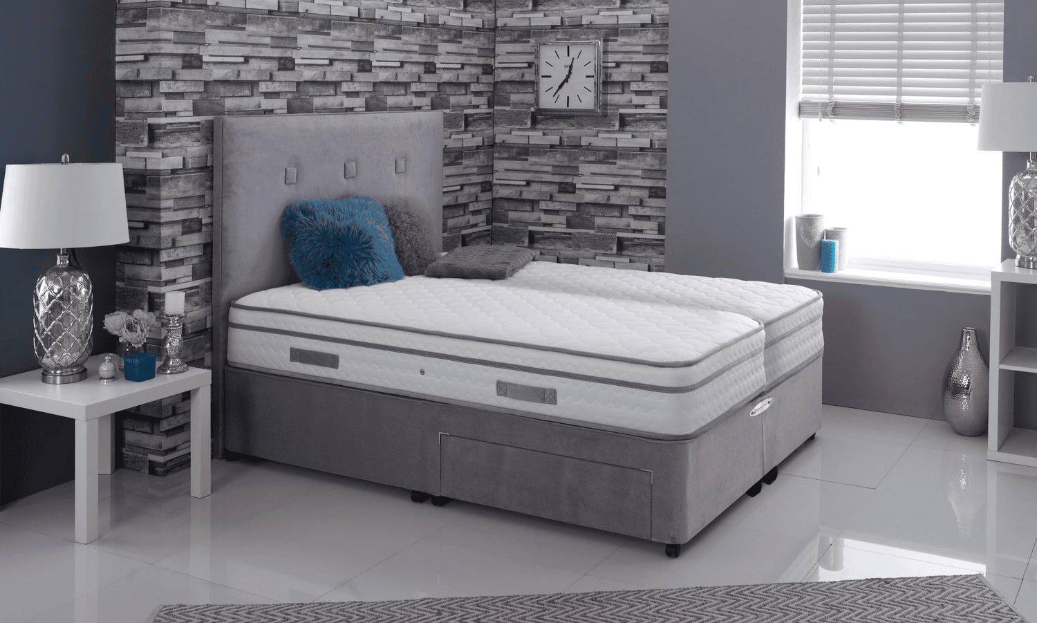 Healthbeds 6ft Cool Comfort 1500 2 Drawer Zip & Link Bed - Image 4