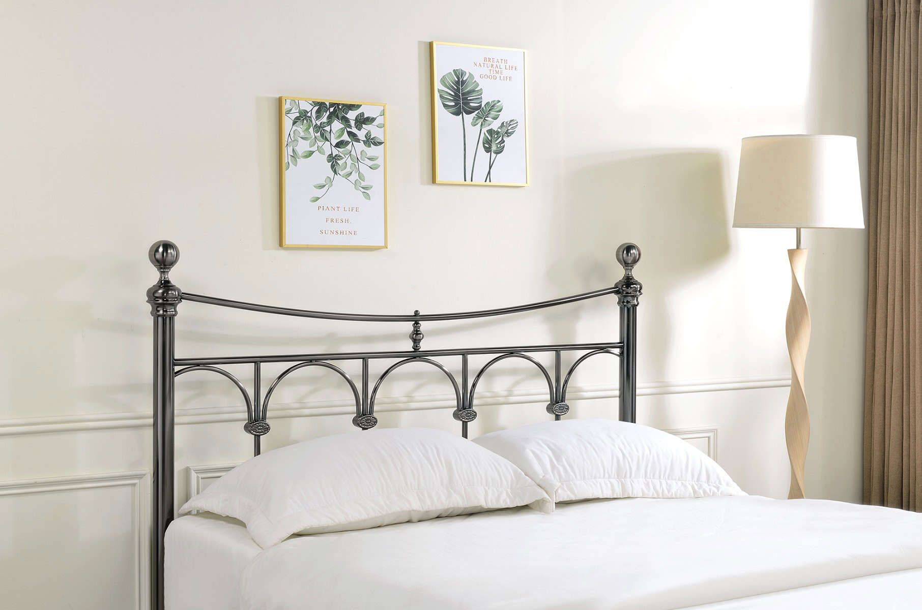 Limelight Gamma 6ft Bedframe - Antique Nickel - Image 3