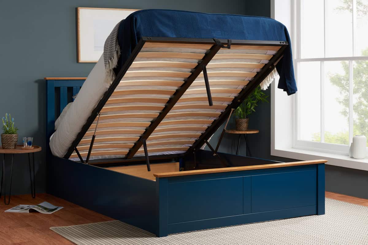 4ft Phoenix Ottoman - Navy | Buy Online | Beds.ie