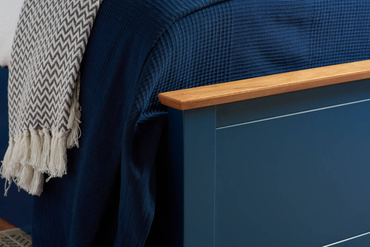 4ft Phoenix Ottoman - Navy - Image 5
