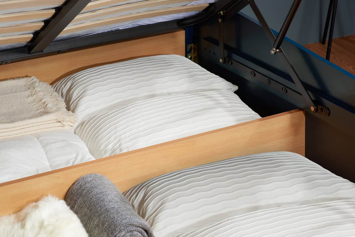 4ft Phoenix Ottoman - Navy - Image 9