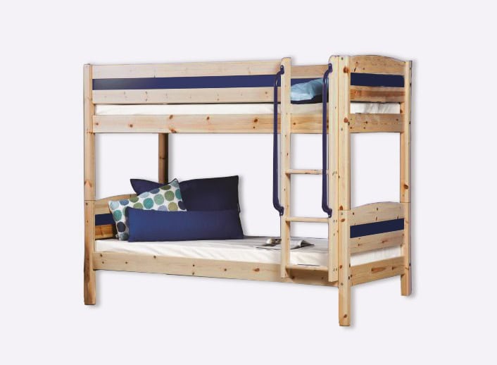 Trendy Andromeda Bunk Bed - Natural & Blue - Image 2
