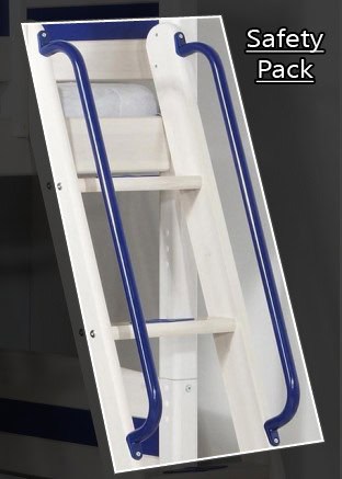 Trendy Andromeda Bunk Bed - Natural & Blue - Image 4