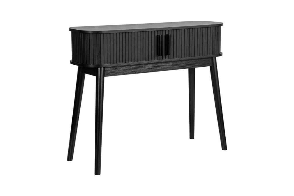 Axel Fluted Console Table - Black | Buy Online | Beds.ie