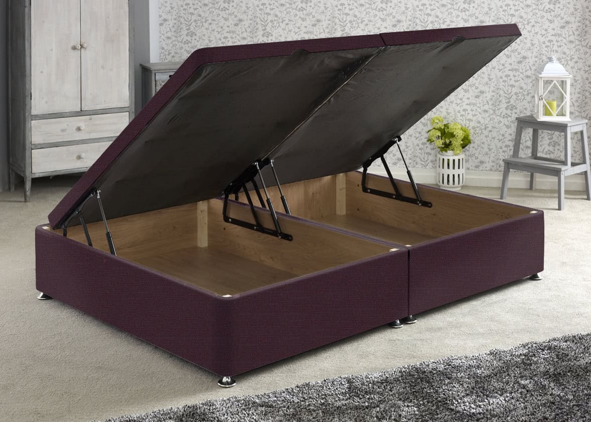 Apollo 6ft Azzure Purple Side Ottoman Base | Buy Online | Beds.ie