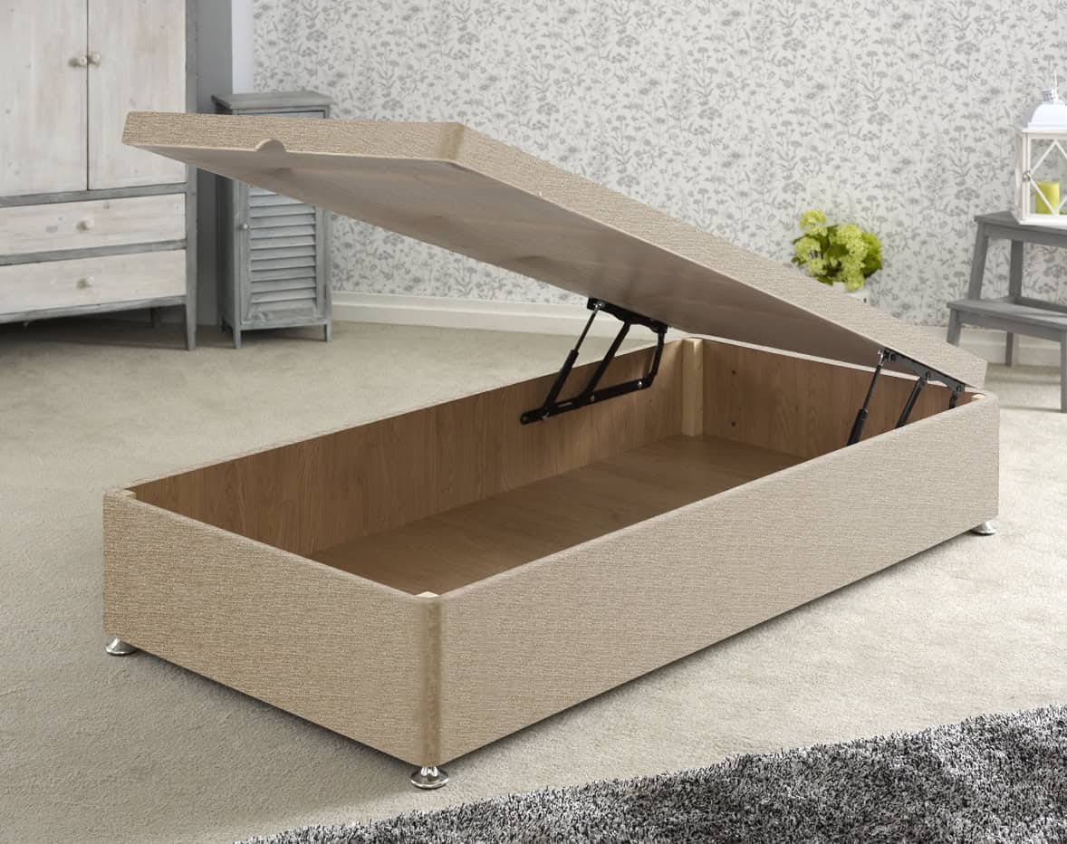 Apollo 3ft Beige Front Opening Ottoman Base | Buy Online | Beds.ie