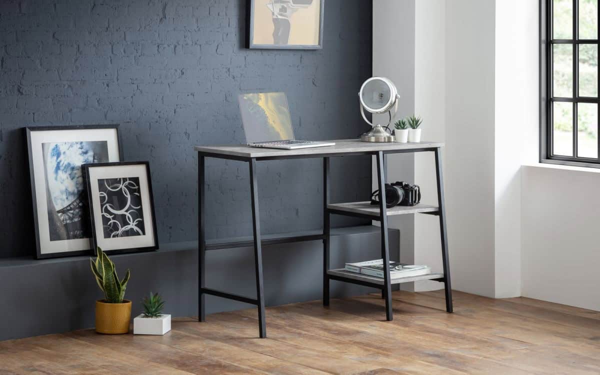 Sawmill Desk - Concrete Grey | Buy Online | Beds.ie
