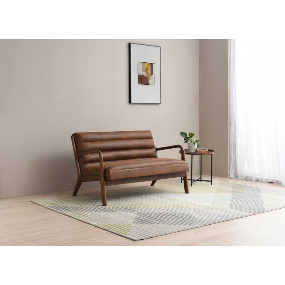 Inca 2 Seater - Brown PU Leather | Buy Online | Beds.ie