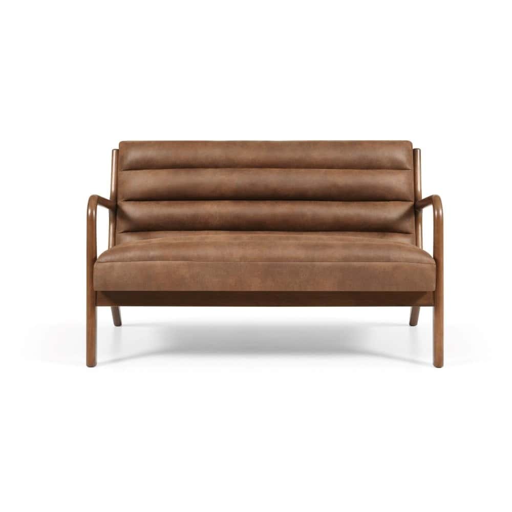 Inca 2 Seater - Brown PU Leather - Image 3