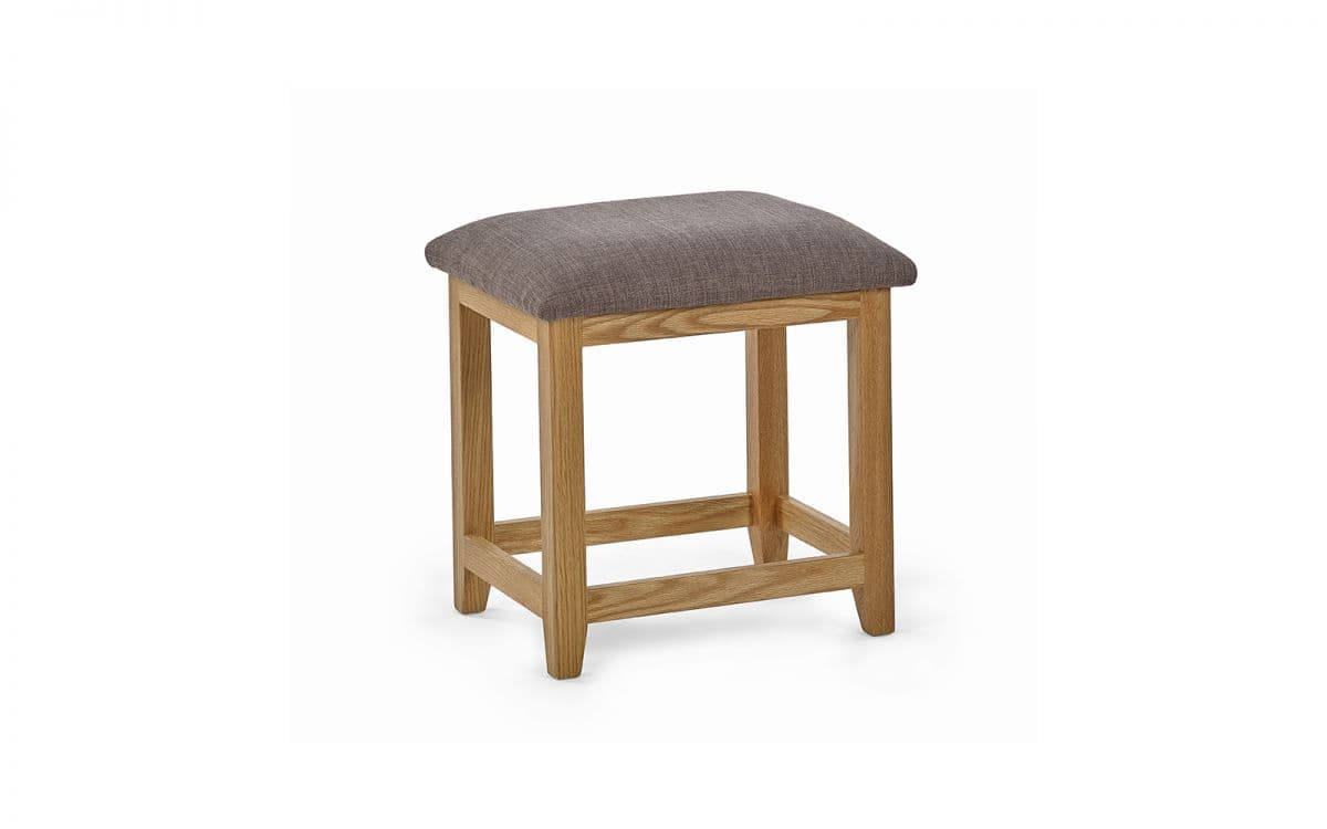 Malcolm Twin Pedestal Dressing Table & Stool Set - Oak - Image 4
