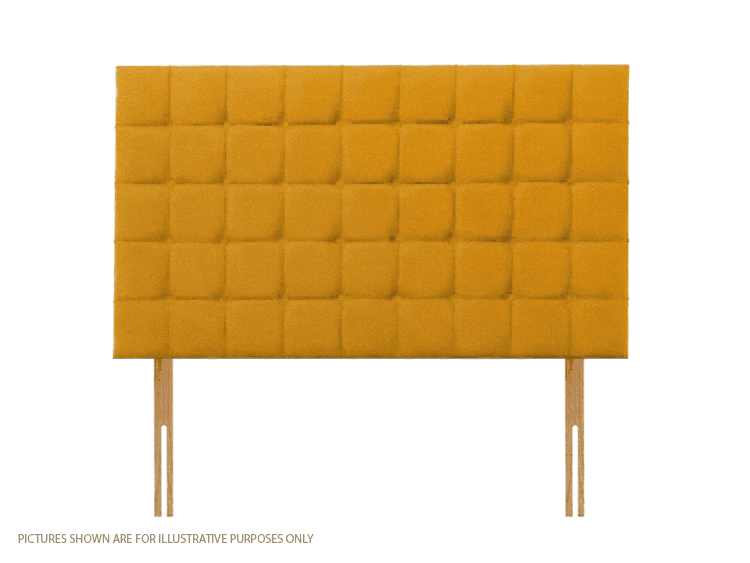 Apollo 3ft6 Boston Headboard - Velvet Gold | Buy Online | Beds.ie
