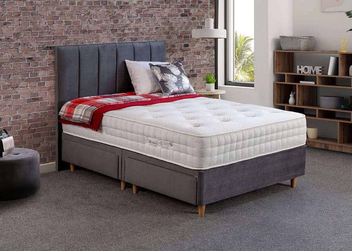 4ft Krystal Tencel 2000 Side Opening Ottoman | Buy Online | Beds.ie