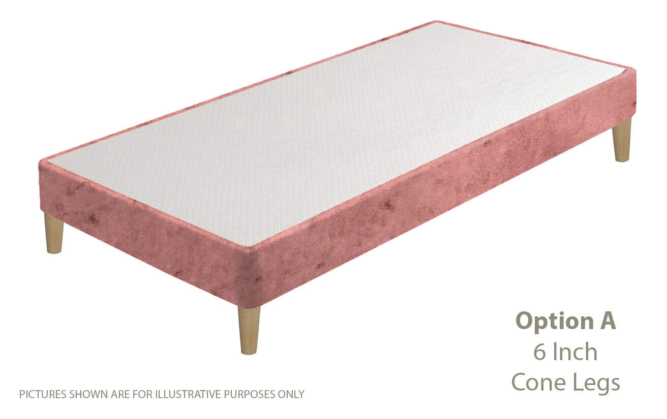 Apollo 2ft6 Glitz Pink Shallow Divan Base on Legs | Buy Online | Beds.ie