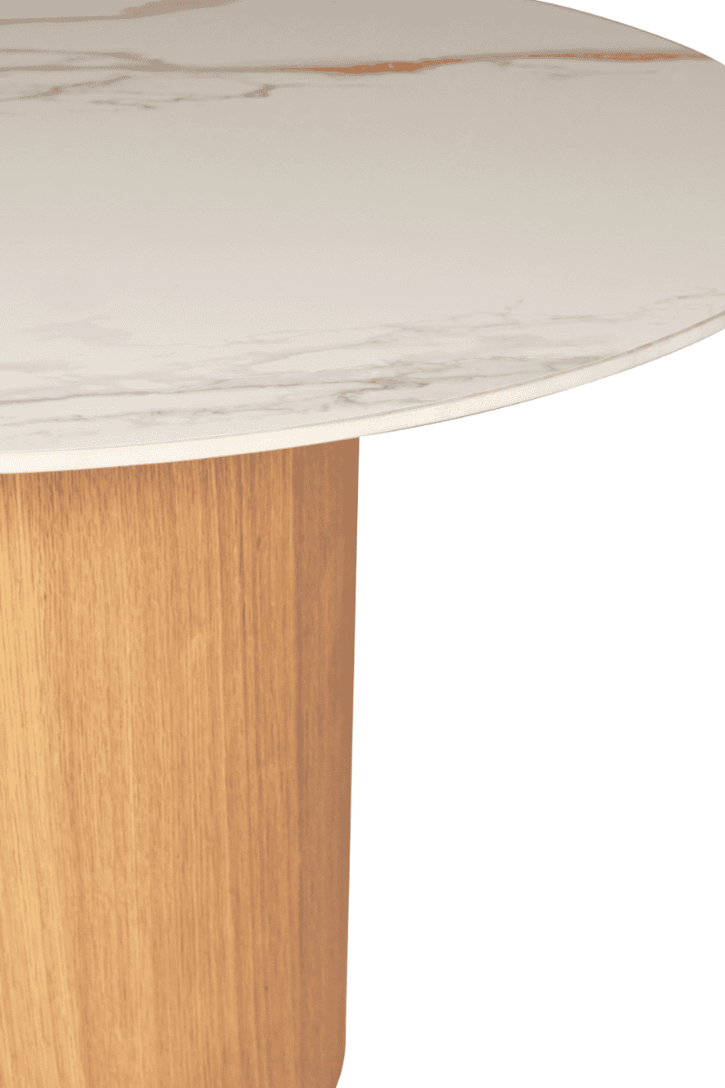 Evie Round Dining Table - Sand - Image 3