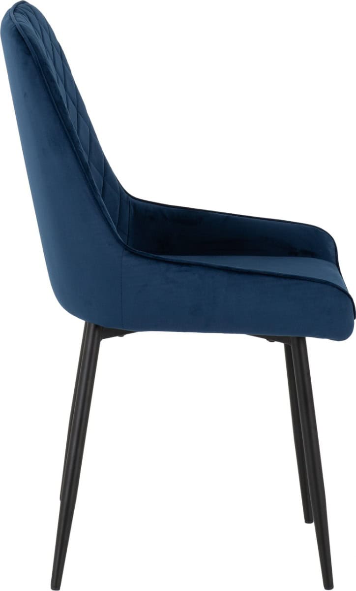 Avery Dining Chair (Set of Two) - Sapphire Blue - Image 4