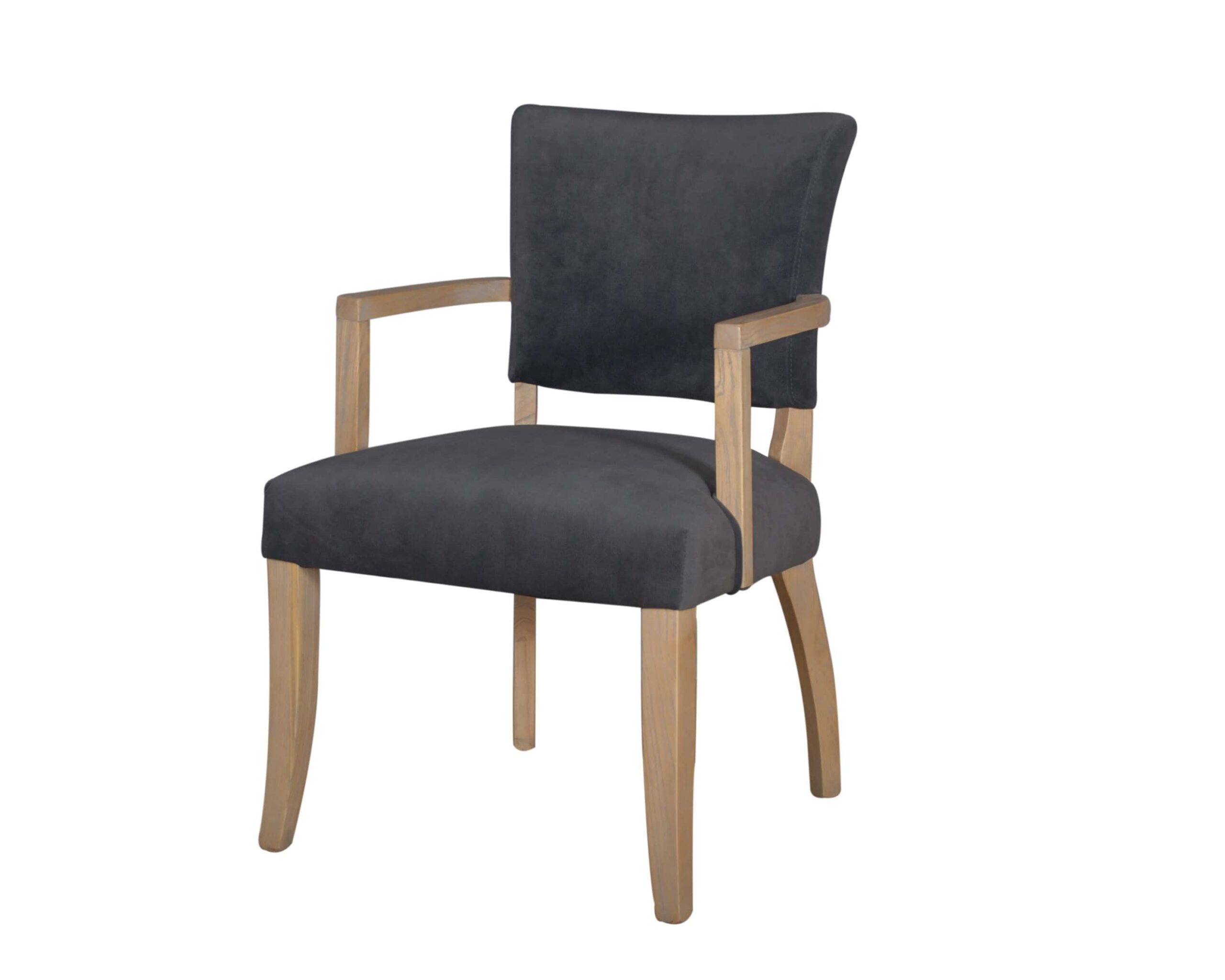 Duke Arm Chair - Dark Grey Velvet | Buy Online | Beds.ie