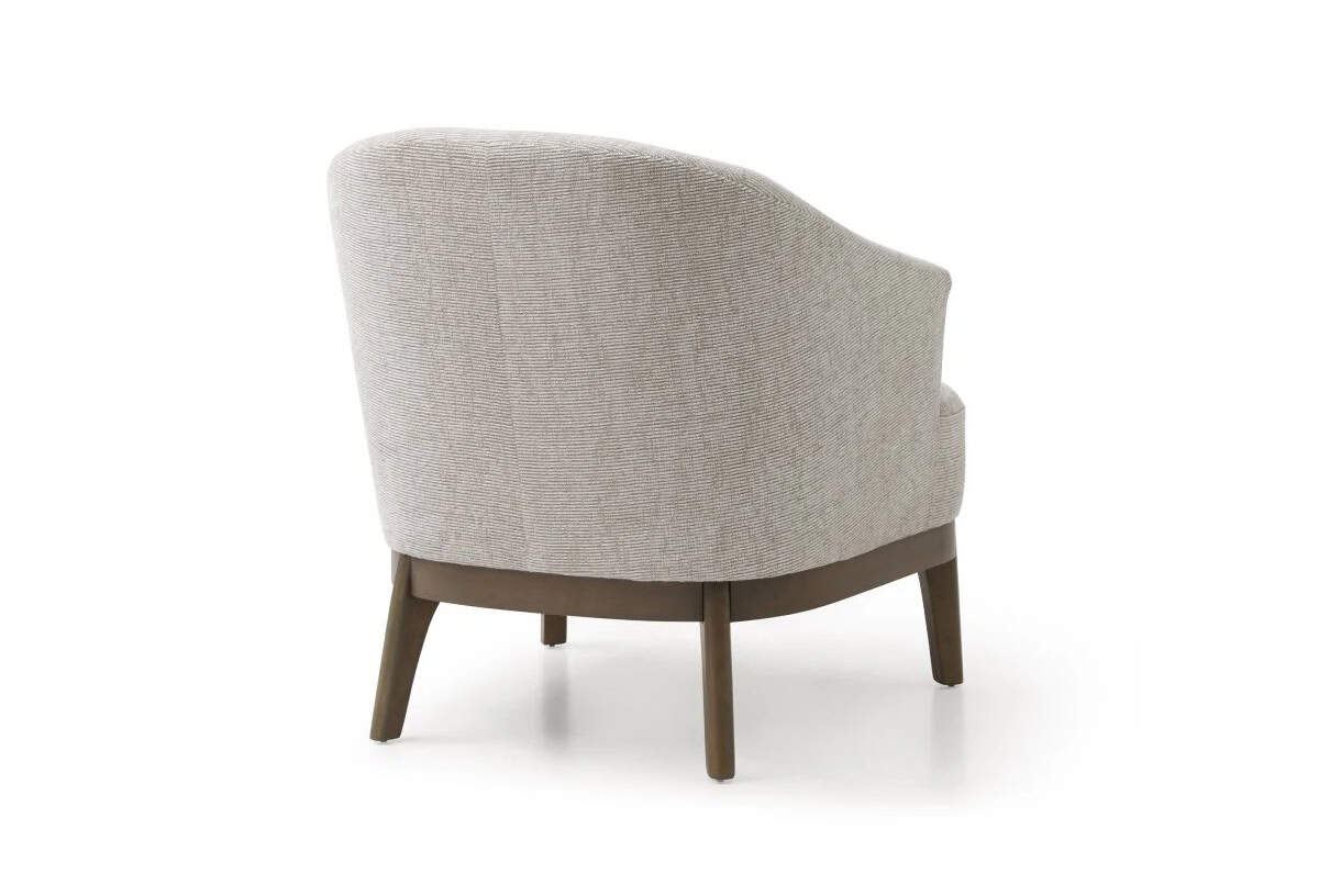 Ella Accent Chair - Natural Woven Chenille - Image 3