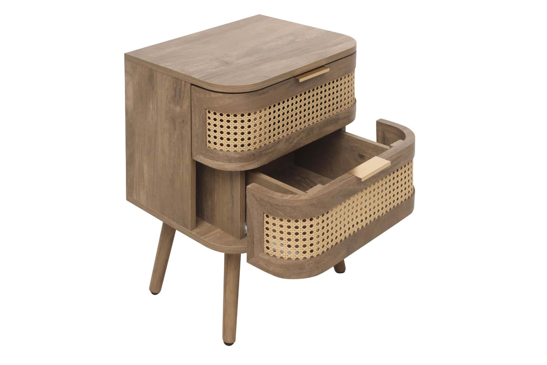 Noah 2 Drawer Bedside - Oak - Image 6
