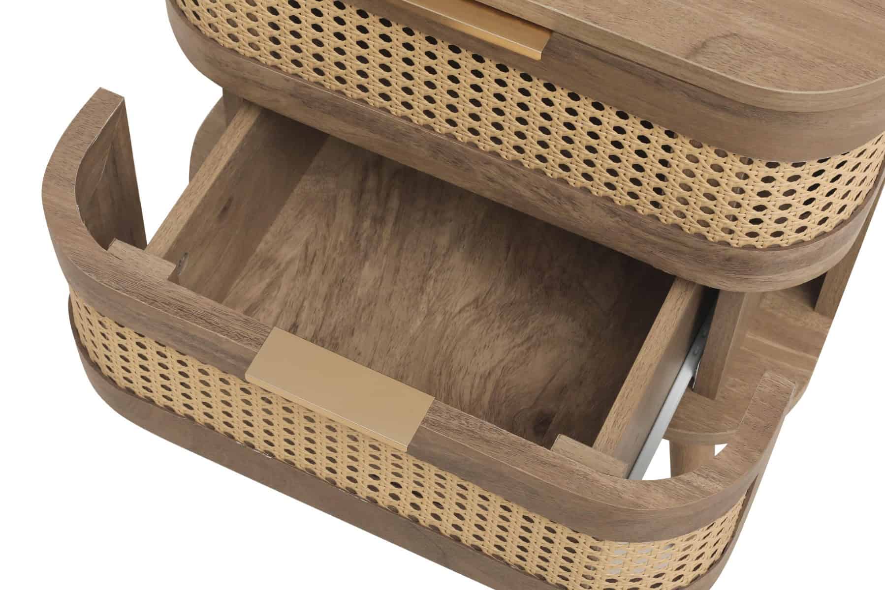 Noah 2 Drawer Bedside - Oak - Image 9