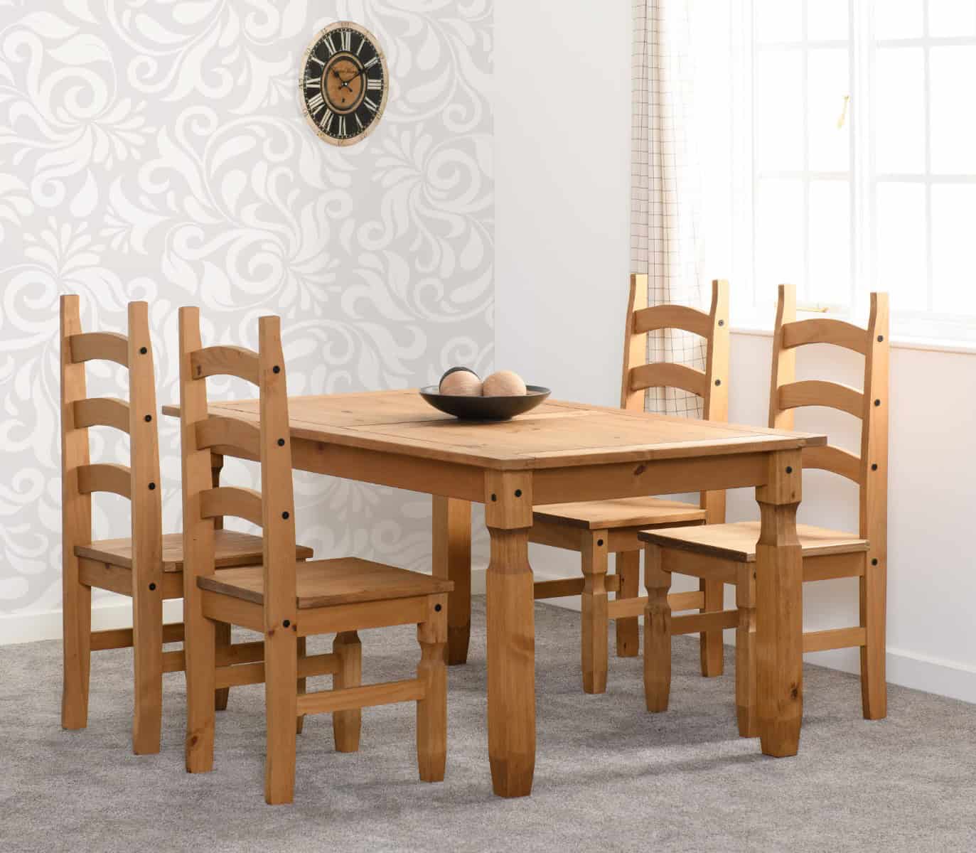 Corona 5ft Dining Set - Waxed Pine | Buy Online | Beds.ie
