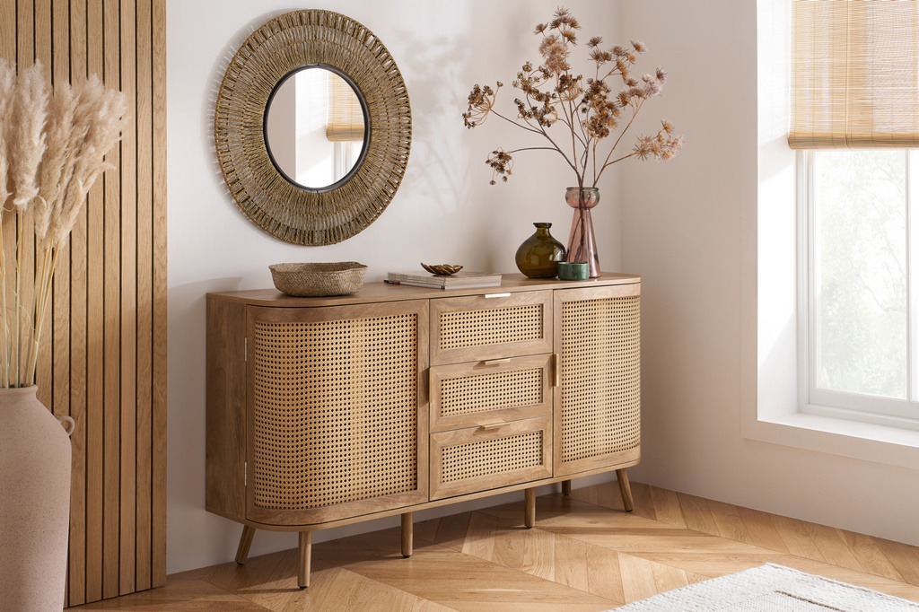 Noah 2 Door 3 Drawer Sideboard - Oak - Image 2
