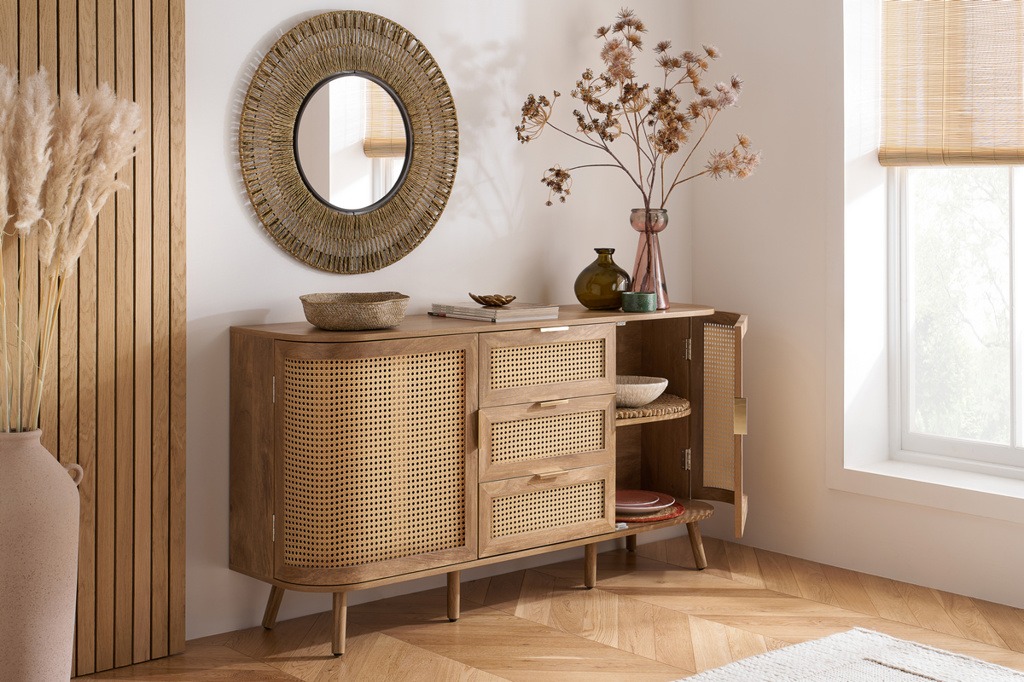 Noah 2 Door 3 Drawer Sideboard - Oak | Buy Online | Beds.ie