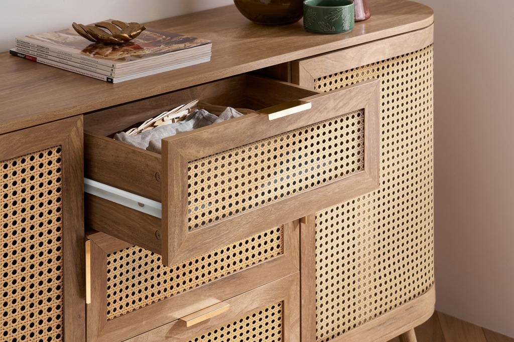 Noah 2 Door 3 Drawer Sideboard - Oak - Image 5