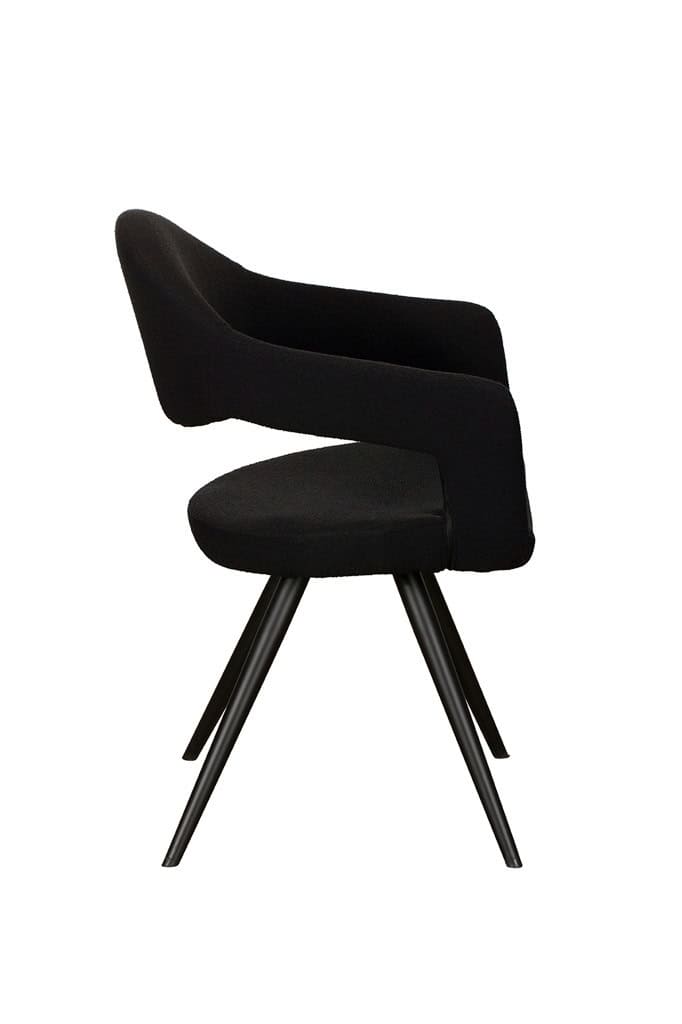 Jasmine Arm Chair (Pair) - Black - Image 3