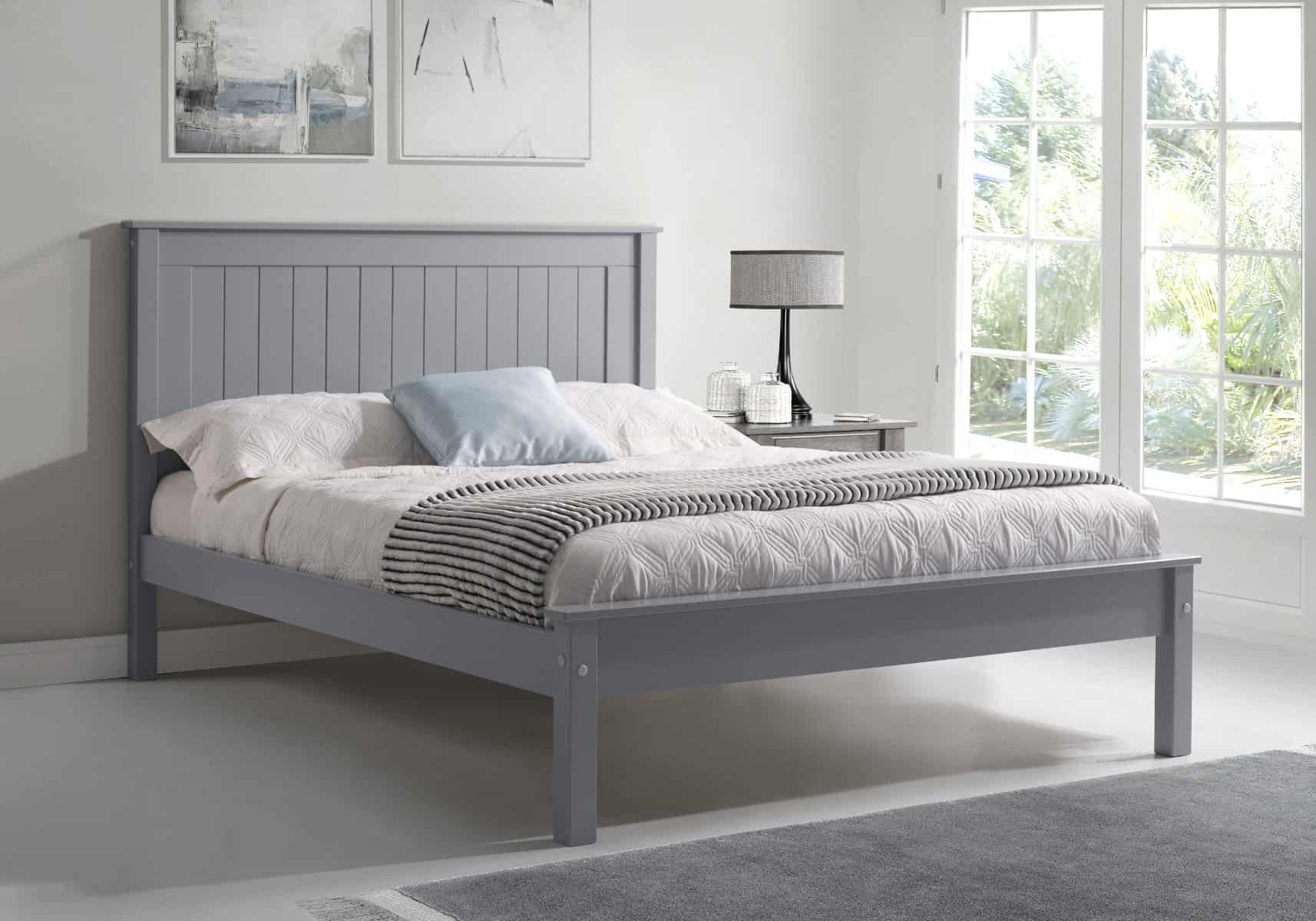 Limelight Taurus Low End 4ft Bedframe - Grey | Buy Online | Beds.ie