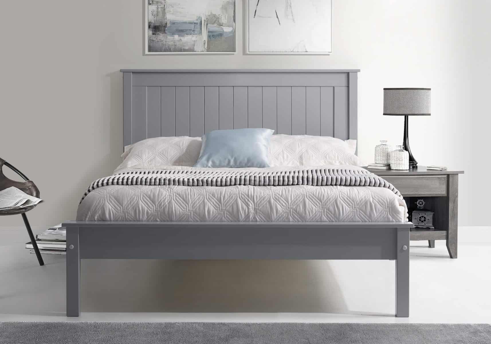 Limelight Taurus Low End 4ft Bedframe - Grey - Image 2