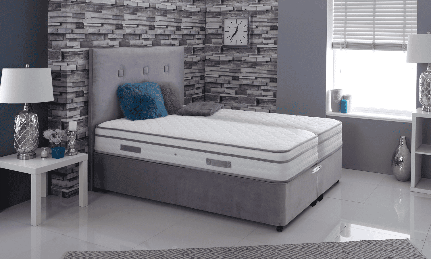 Healthbeds 6ft Cool Comfort 1500 Zip & Link Bed - Image 4